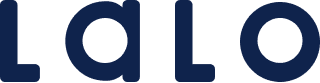 LALO wordmark in navy