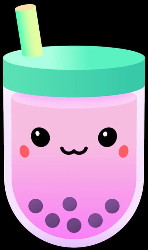 Brief image: The Bubble Tea mascot, a boba cup
