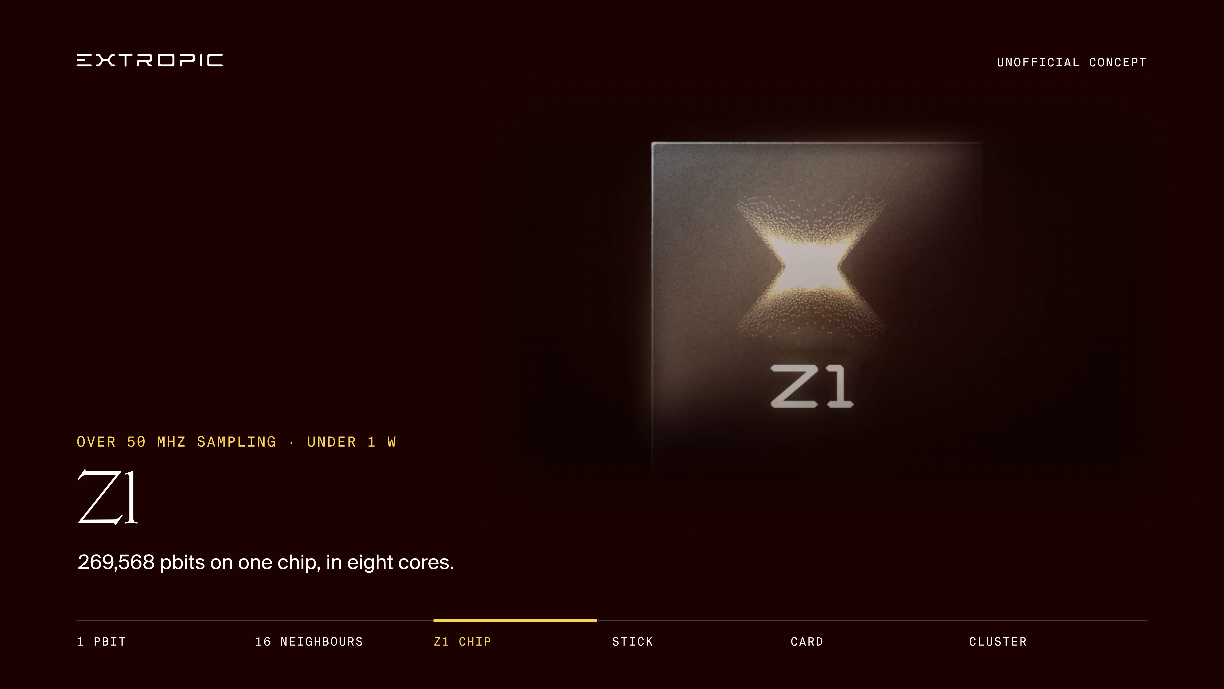 Film frame: The Z1 chip, 9.2 seconds in.