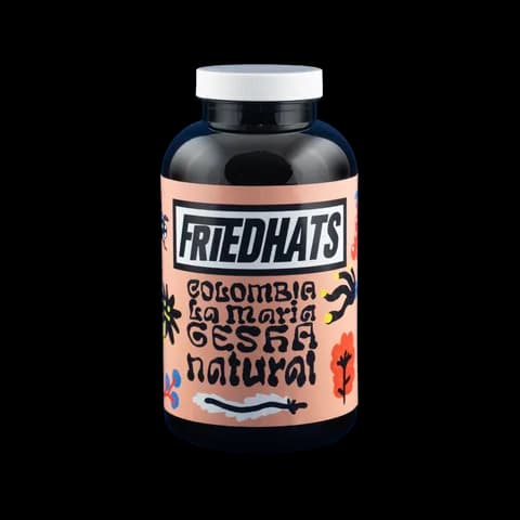 Friedhats brand image: The Colombia La Maria Gesha natural jar