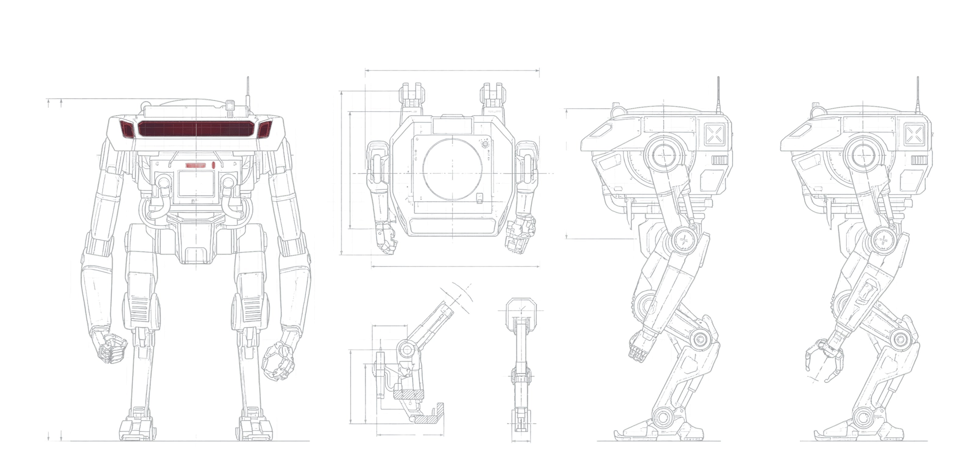 Sazabi’s orthographic mech blueprint