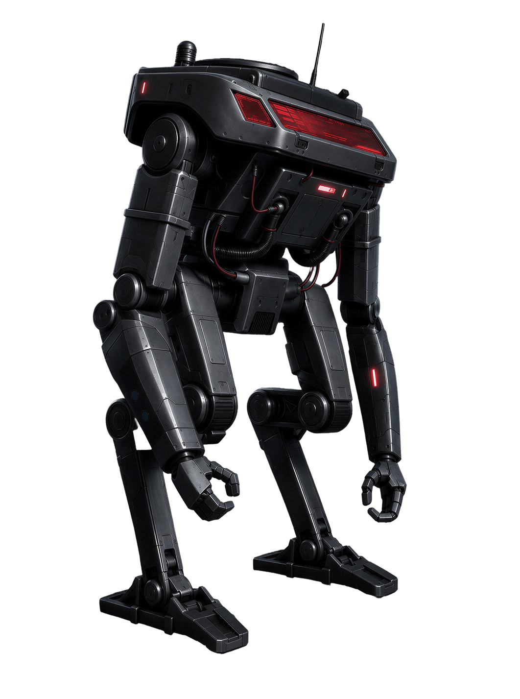 Sazabi’s matte black droid with a red visor