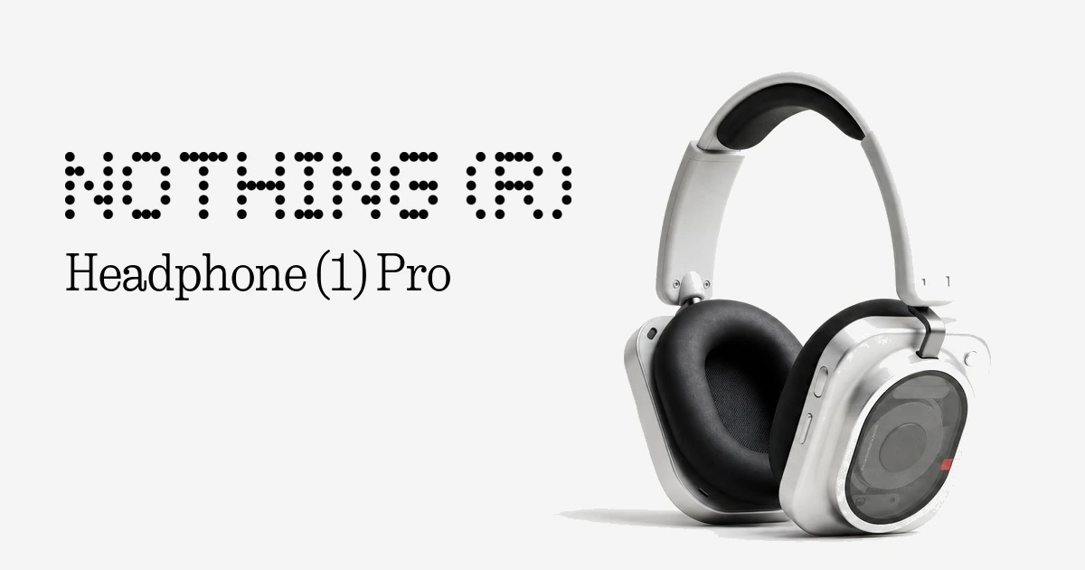 A Headphone (1) Pro link preview with the NOTHING wordmark, the product name and the white headphones, after the fix