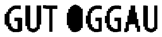The mark extracted from the artwork, reduced to its black shape and lined up with the brand logo.