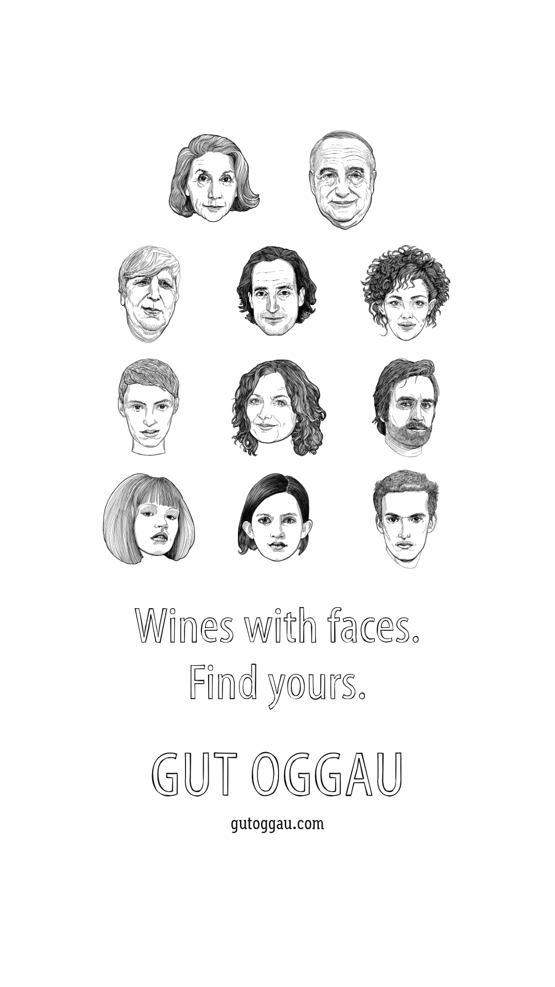 The young generation on the end card in round 1: three faces with no names.