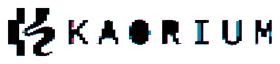 The aligned logos overlaid: matching parts are black, brand-only parts are blue, and artwork-only parts are pink.