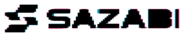 The aligned logos overlaid: matching parts are black, brand-only parts are blue, and artwork-only parts are pink.